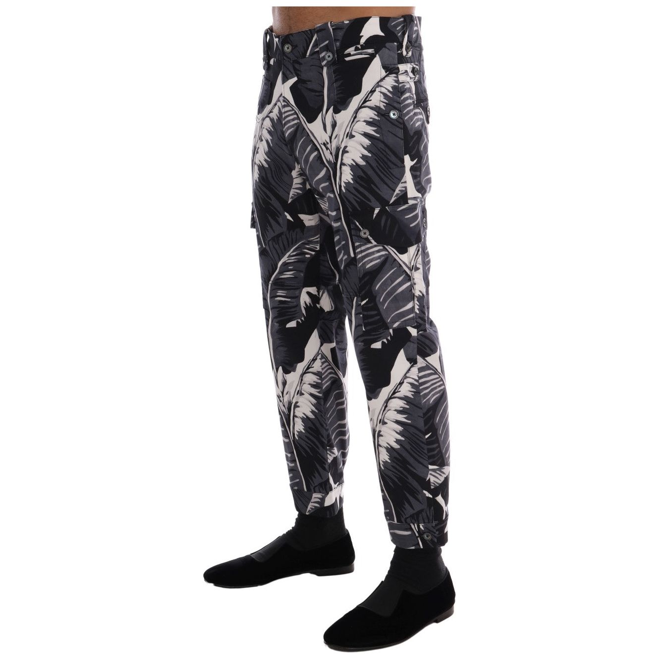 Dolce & Gabbana Green Cotton Capri Casual Pants