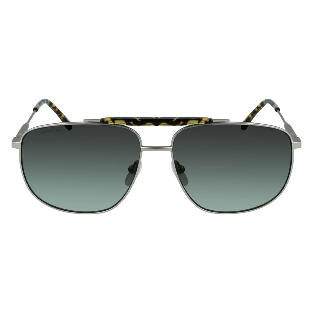 Lacoste Gray Metal Sunglasses for Timeless Elegance