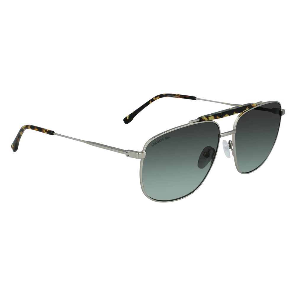 Lacoste Gray Metal Sunglasses for Timeless Elegance