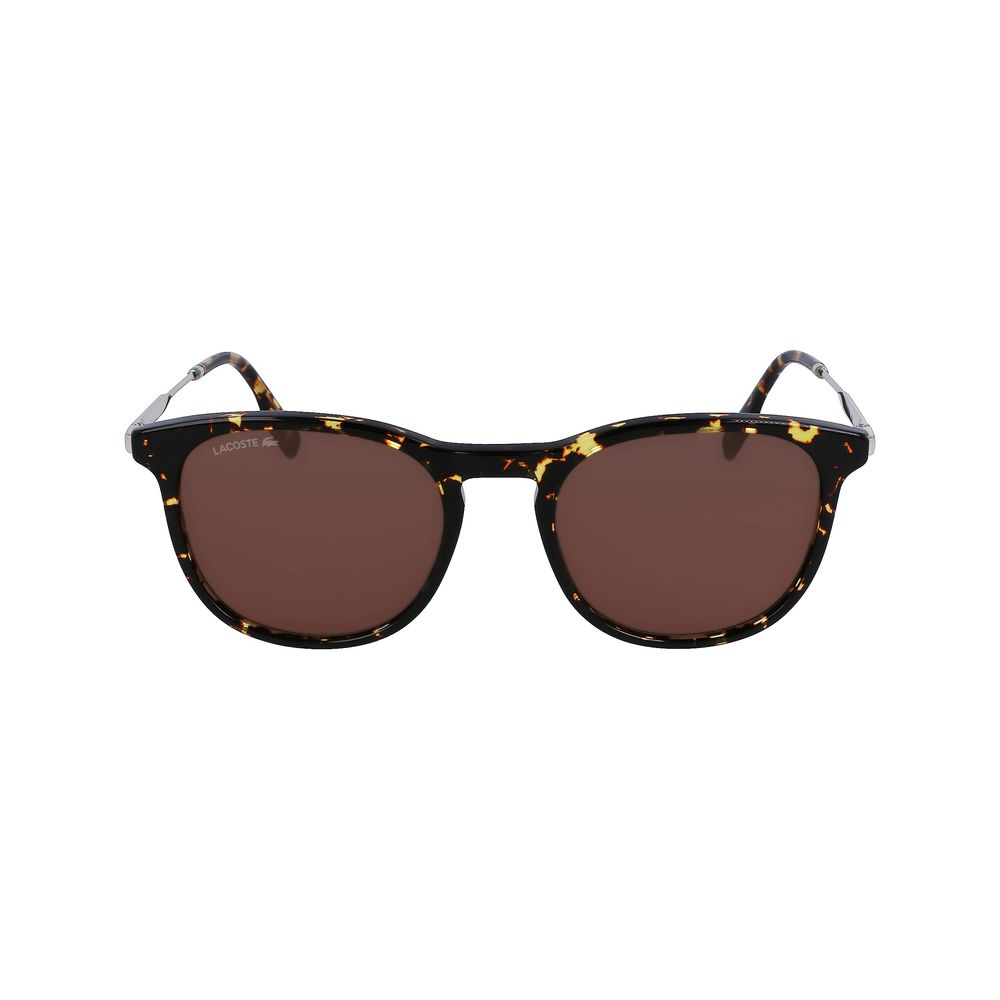 Lacoste Brown Acetate Sunglasses for Timeless Elegance