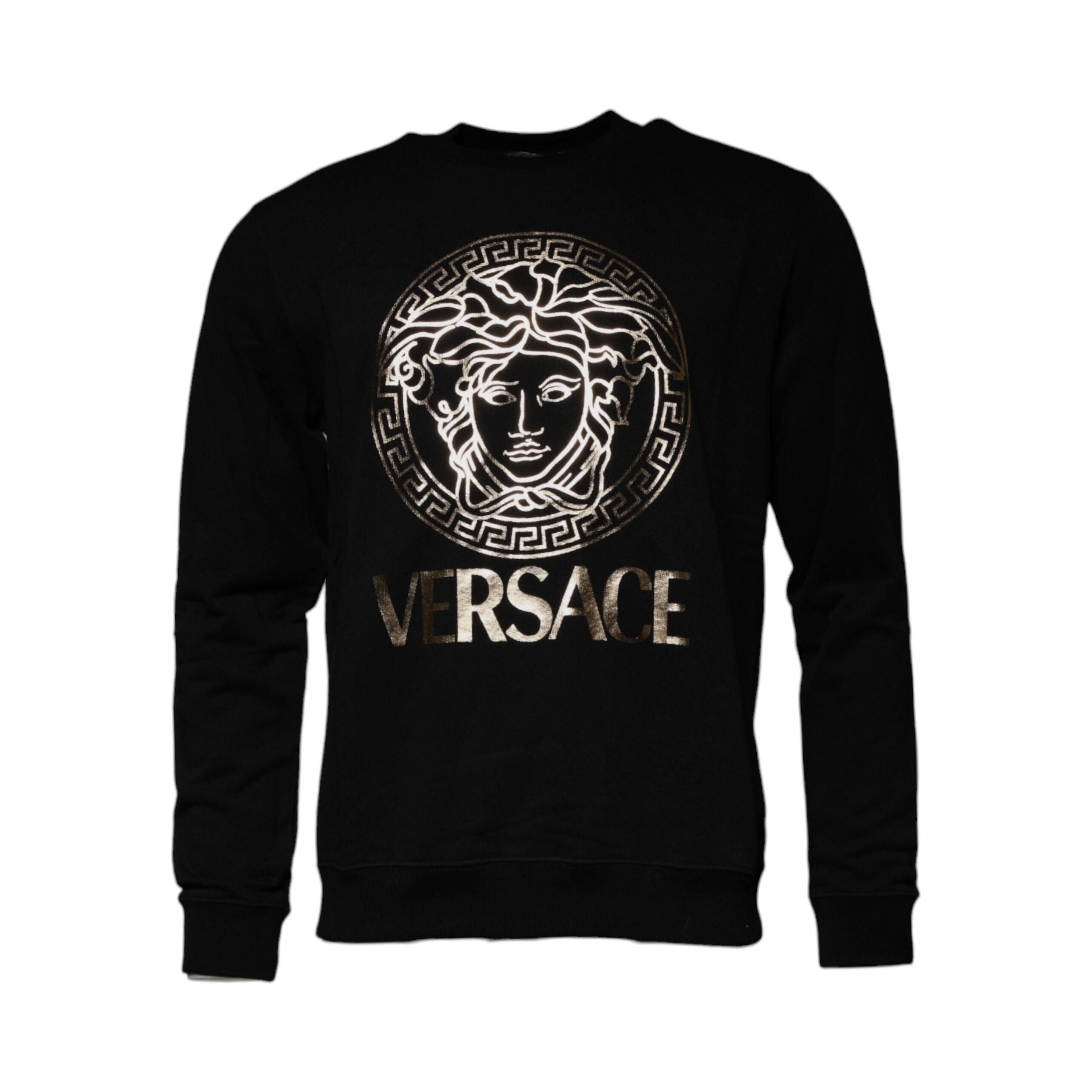 Versace Black Fleece Crew Neck Sweatshirt Sweater
