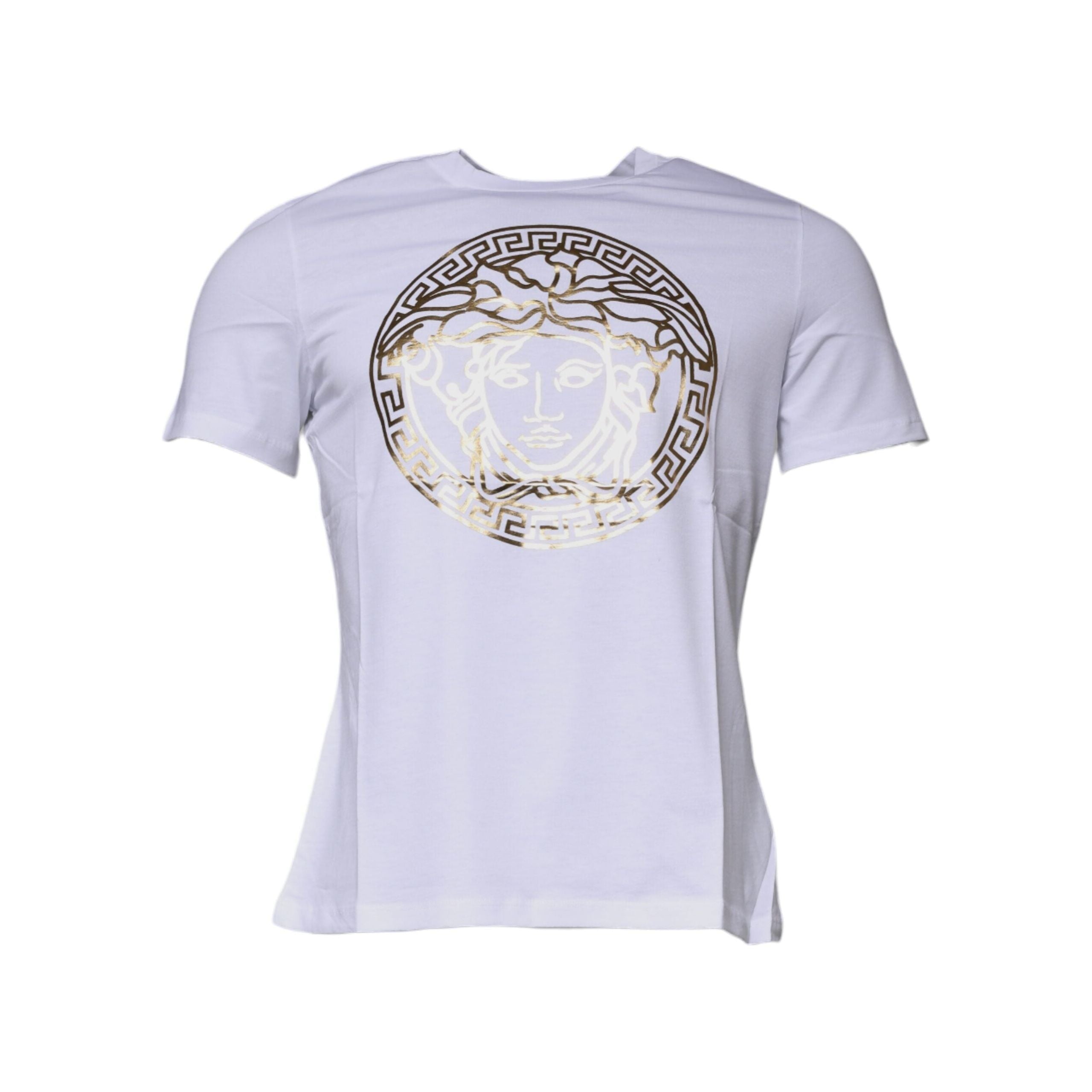 Versace White Cotton Crew Neck T-shirt