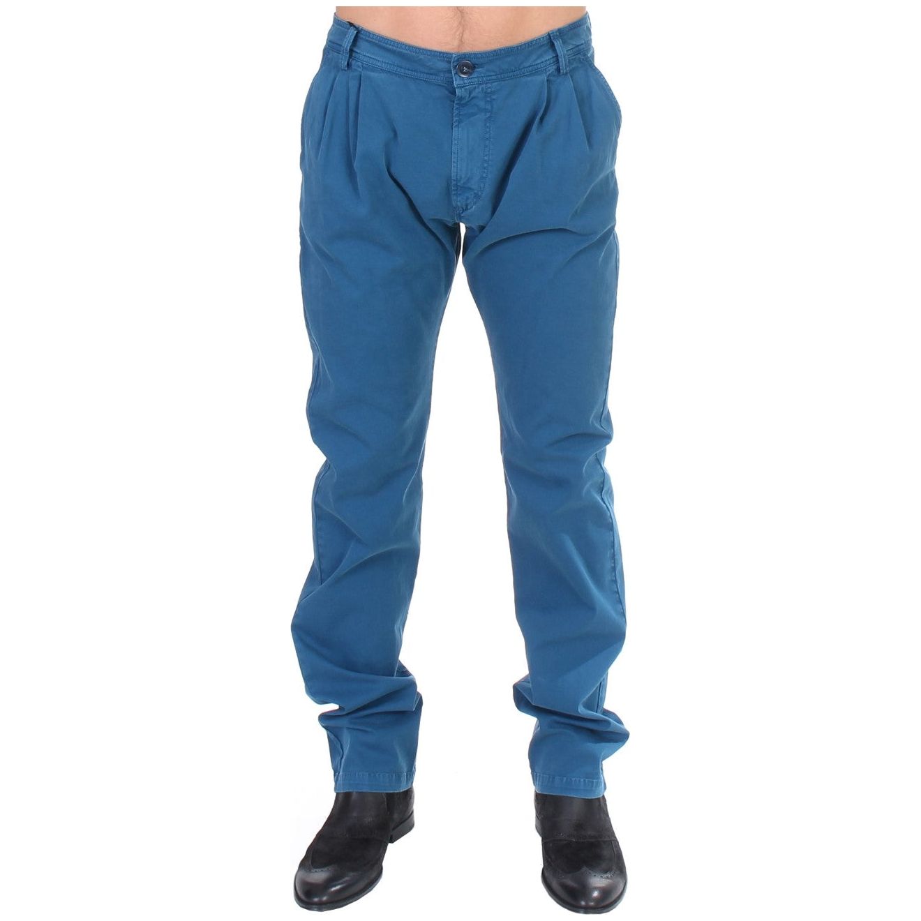 GF Ferre Beige Cotton Chinos for Luxe Style