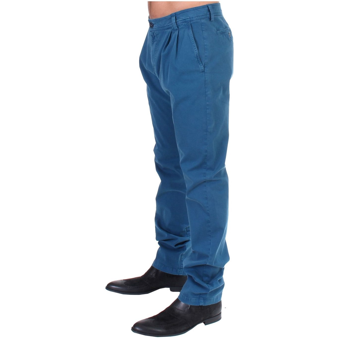 GF Ferre Beige Cotton Chinos for Luxe Style