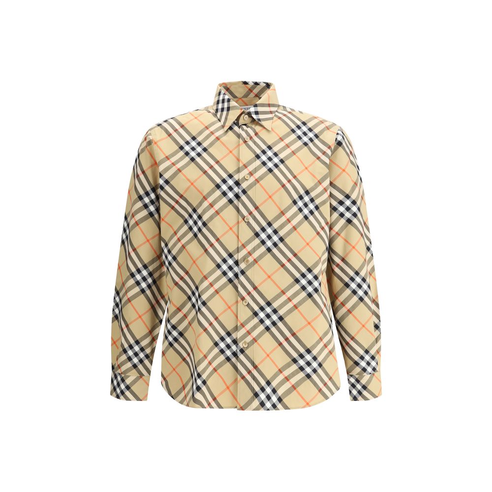 Burberry Red Cotton Archive Check Shirt - Timeless Elegance Redefined