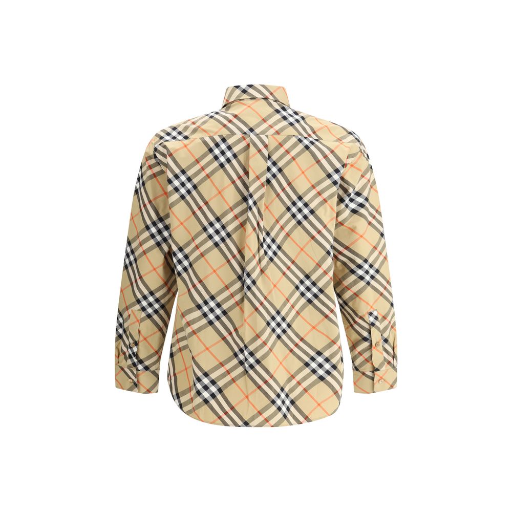 Burberry Red Cotton Archive Check Shirt - Timeless Elegance Redefined