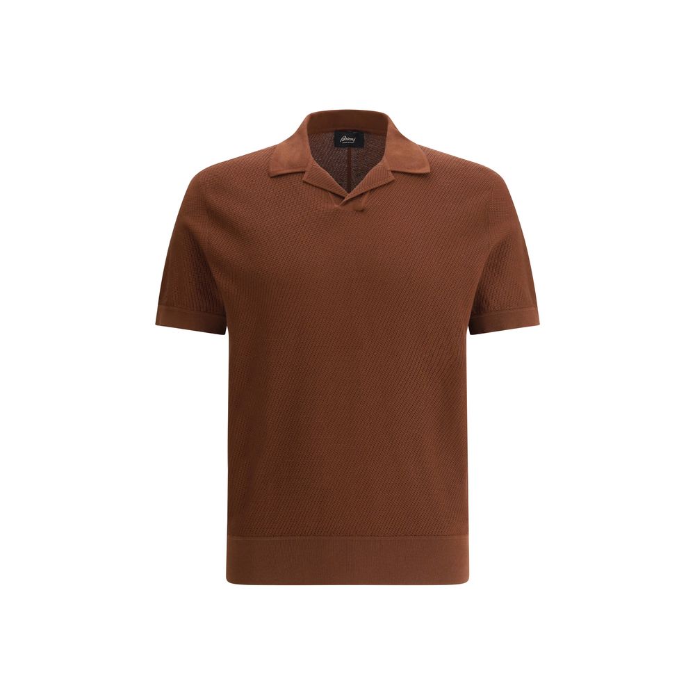 Brioni Navy Cotton Polo Shirt - Timeless Elegance in Casual Luxury