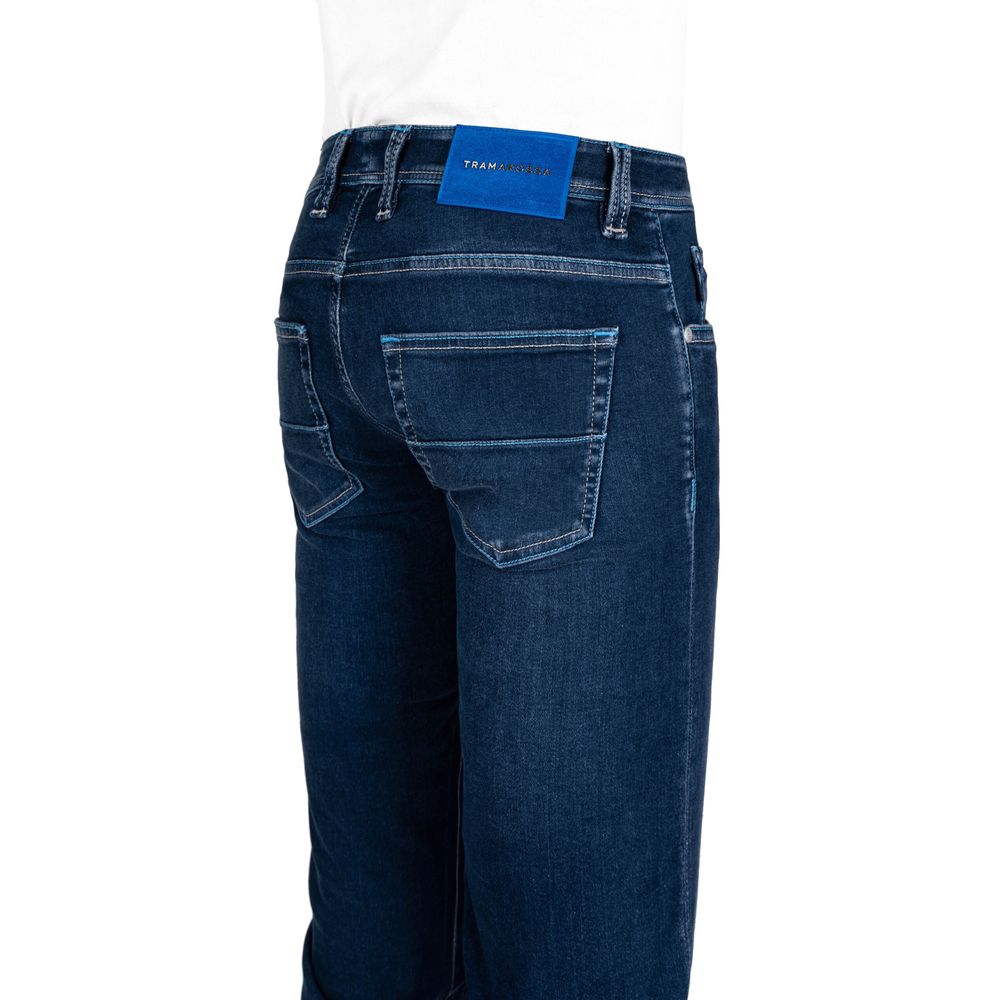 Tramarossa Blue Cotton Jeans for Effortless Elegance
