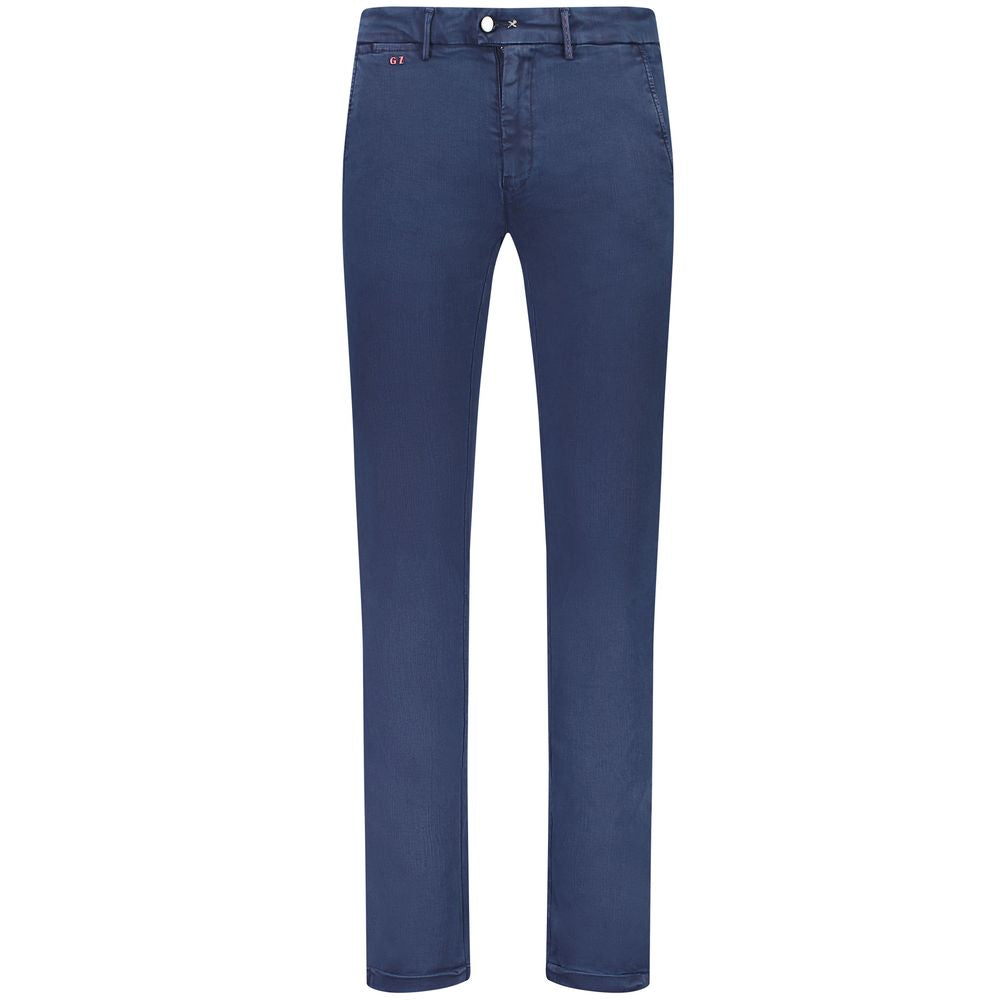 Tramarossa Blue Cotton Jeans for Effortless Elegance