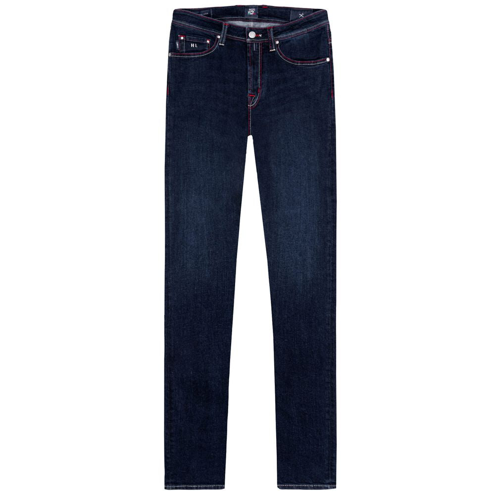 Tramarossa Blue Cotton Jeans for Effortless Elegance