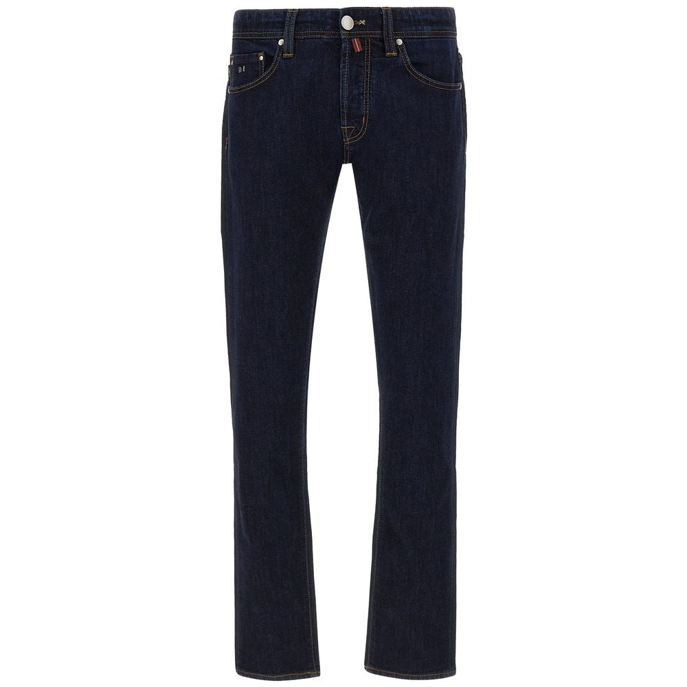 Tramarossa Blue Cotton Jeans for Elevated Style