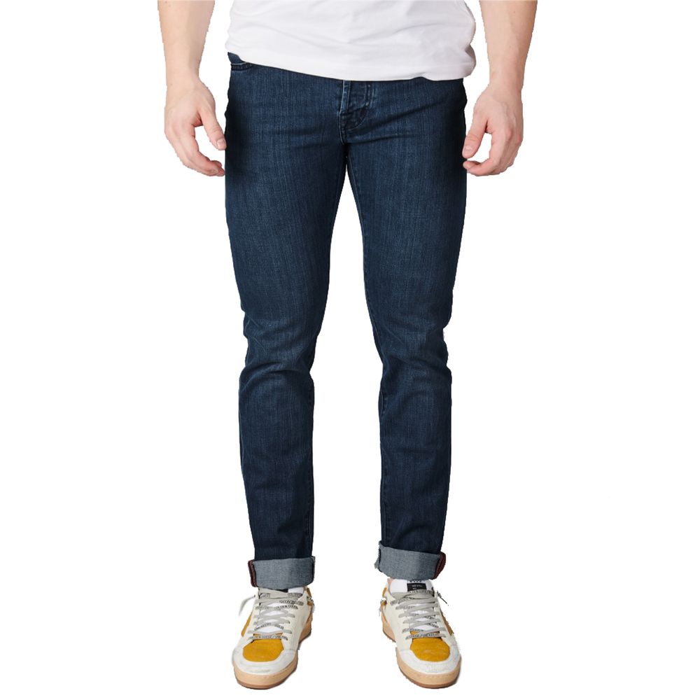 Tramarossa Blue Cotton Jeans for Elevated Style