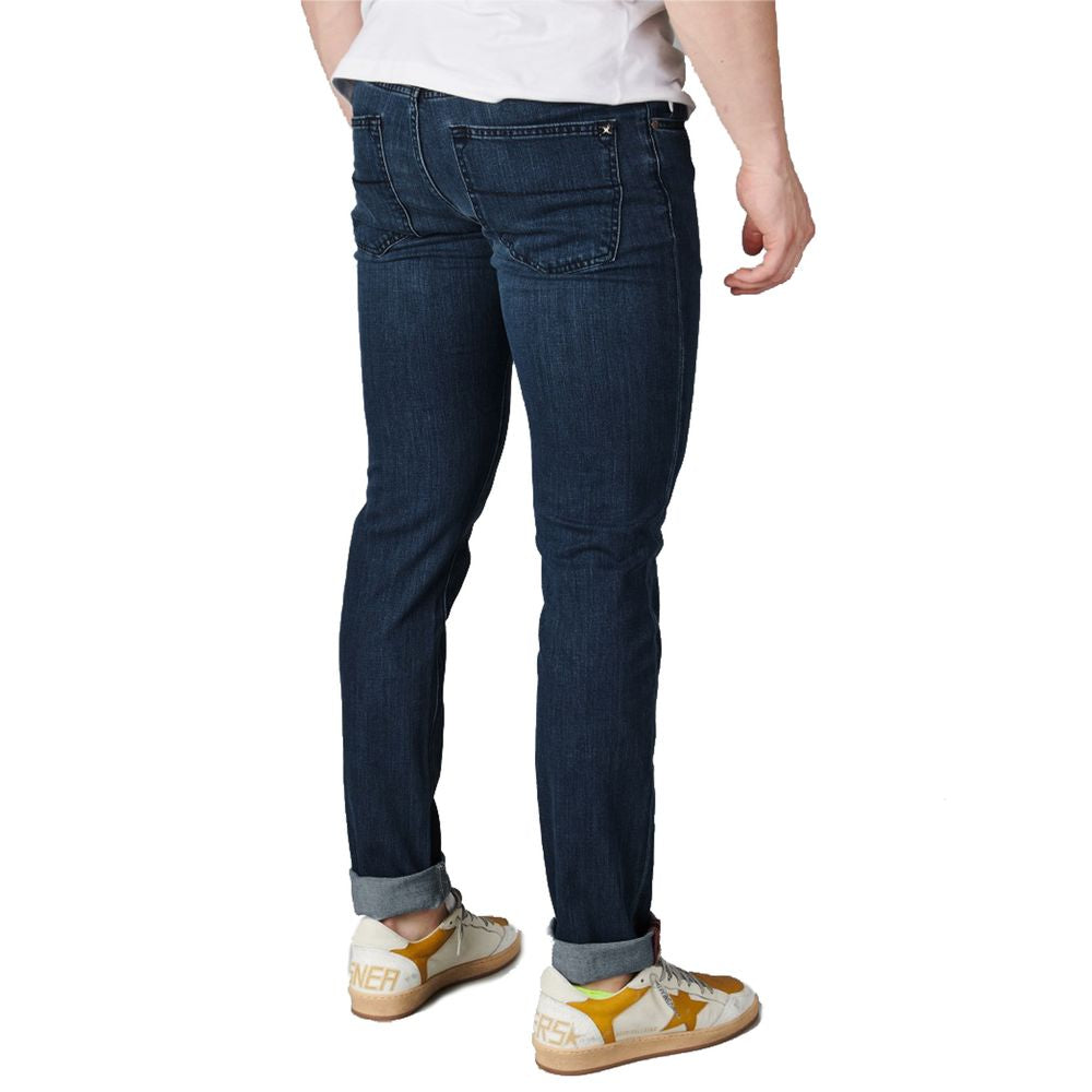 Tramarossa Blue Cotton Jeans for Elevated Style
