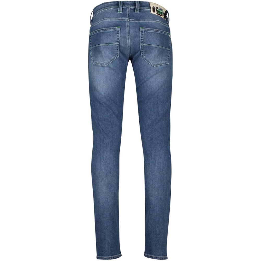 Tramarossa Blue Cotton Jeans for Timeless Elegance