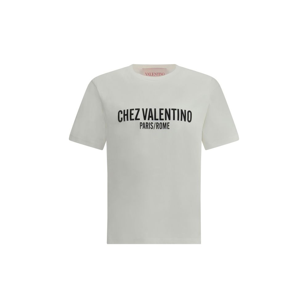 Valentino White Cotton T-Shirt for Effortless Luxury Style
