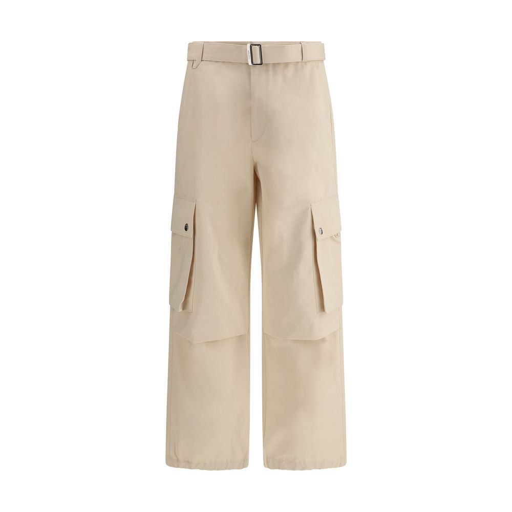 Jacquemus Beige Cotton Le Cargo Pants for Effortless Modern Elegance