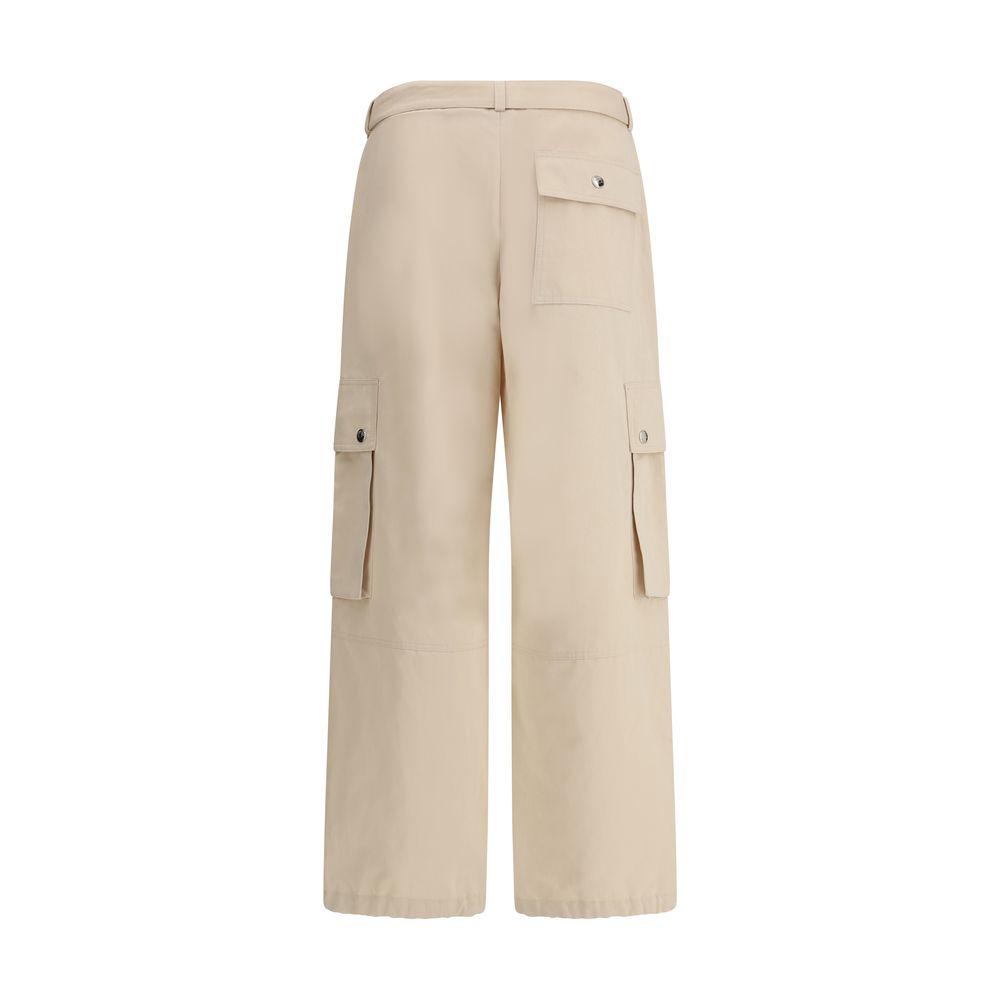 Jacquemus Beige Cotton Le Cargo Pants for Effortless Modern Elegance