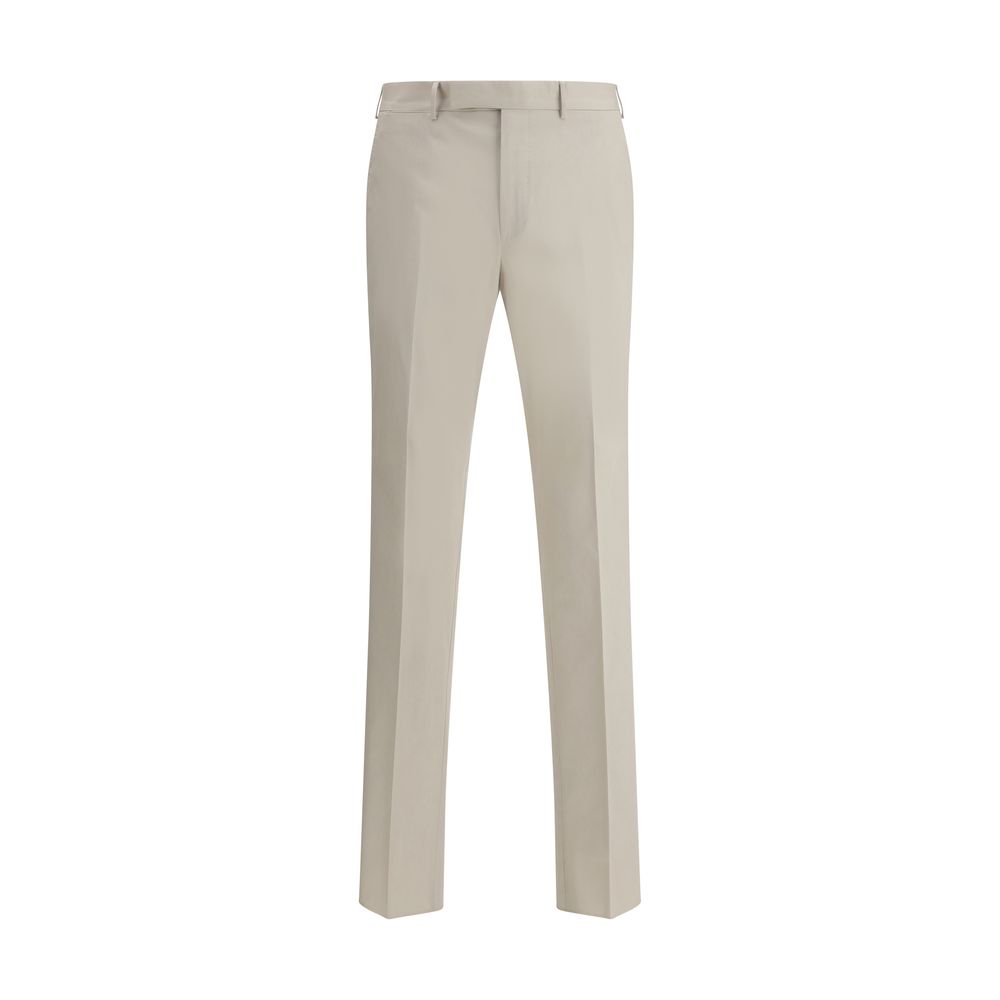 ZEGNA Navy Wool Suit Pants for Timeless Sophistication