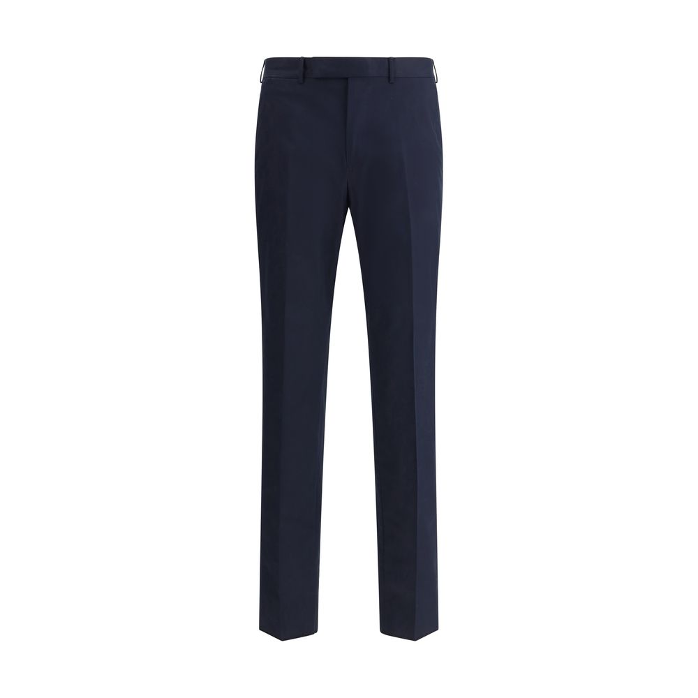 ZEGNA Navy Wool Suit Pants for Timeless Elegance
