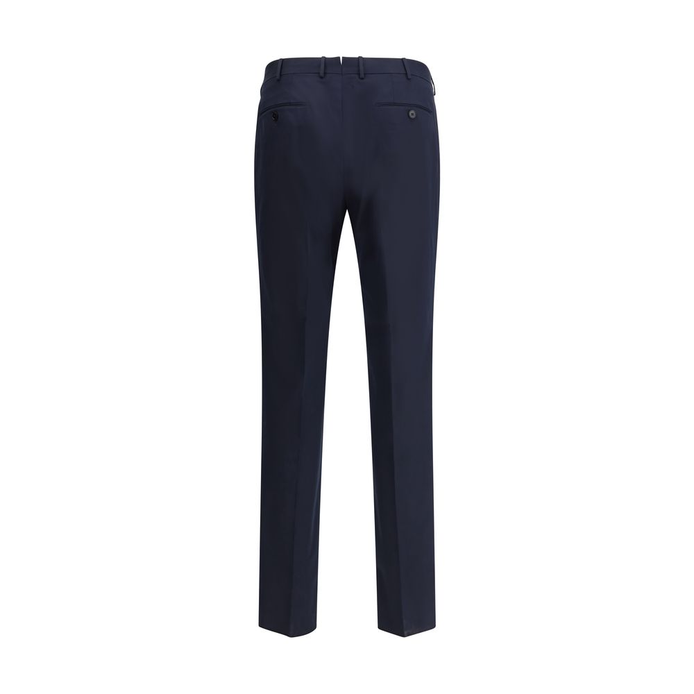 ZEGNA Navy Wool Suit Pants for Timeless Elegance