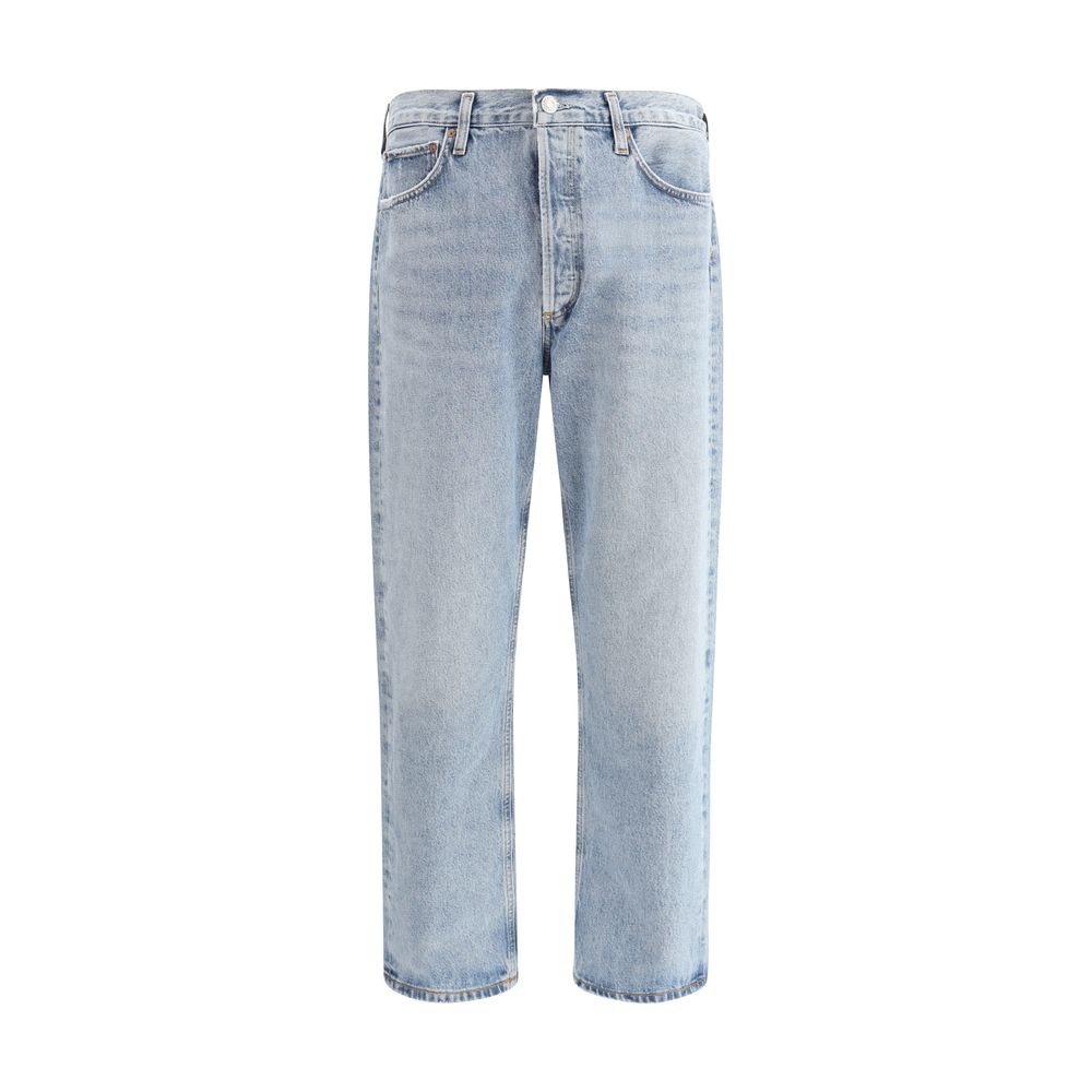 Agolde Blue Premium Denim Loose Jeans - Modern Luxury Redefined in Denim