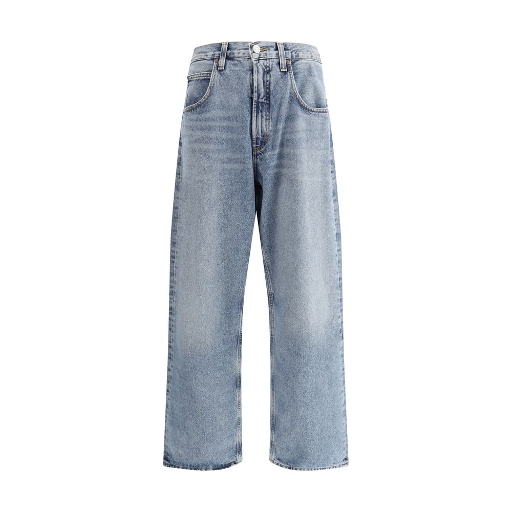 Agolde Blue Denim Jeans: Timeless Elegance in Premium Denim