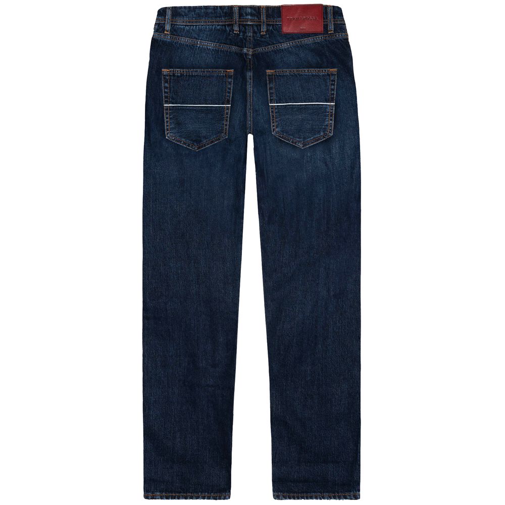 Tramarossa Blue Cotton Jeans for Timeless Elegance