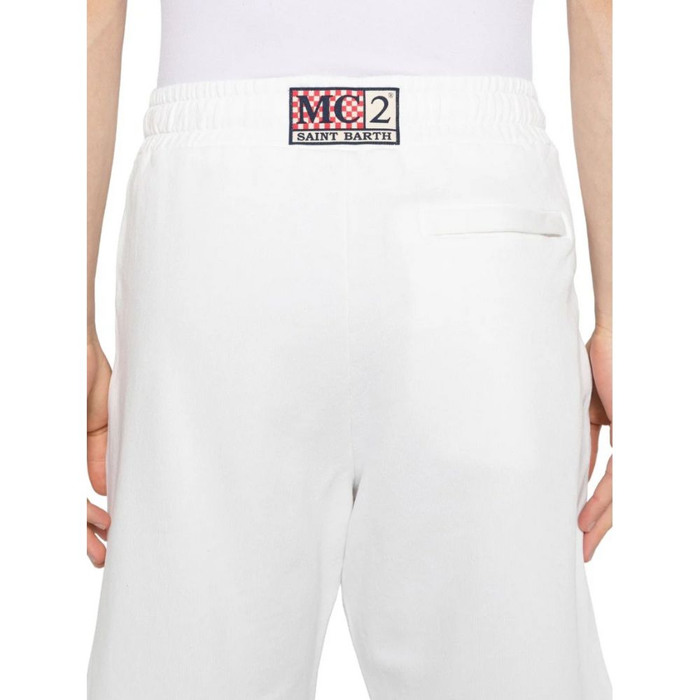 MC2 Saint Barth White Cotton Short for Effortless Elegance