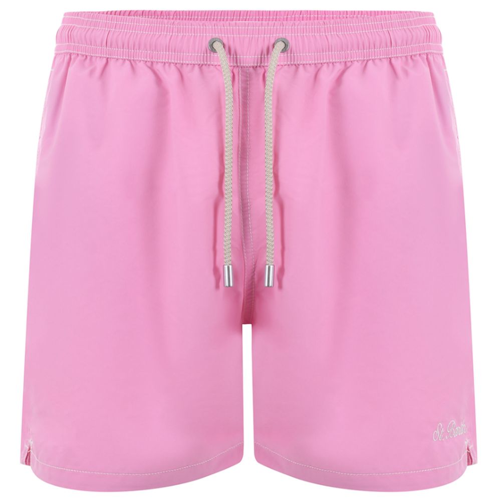 MC2 Saint Barth Pink Cotton Swimwear Boxer for Elevated Style