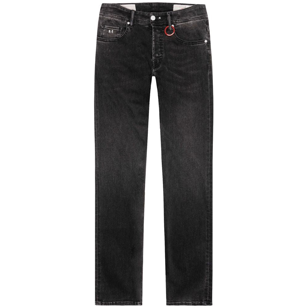 Tramarossa Black Cotton Jeans & Pant for Elevated Style