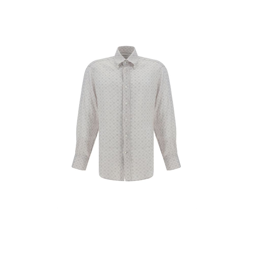 Brunello Cucinelli White Linen Shirt for Effortless Sophistication