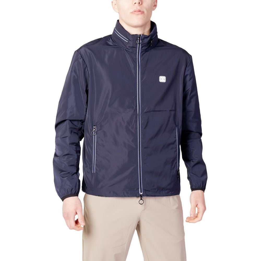 Armani Exchange Blue Jacket for Elevated Style