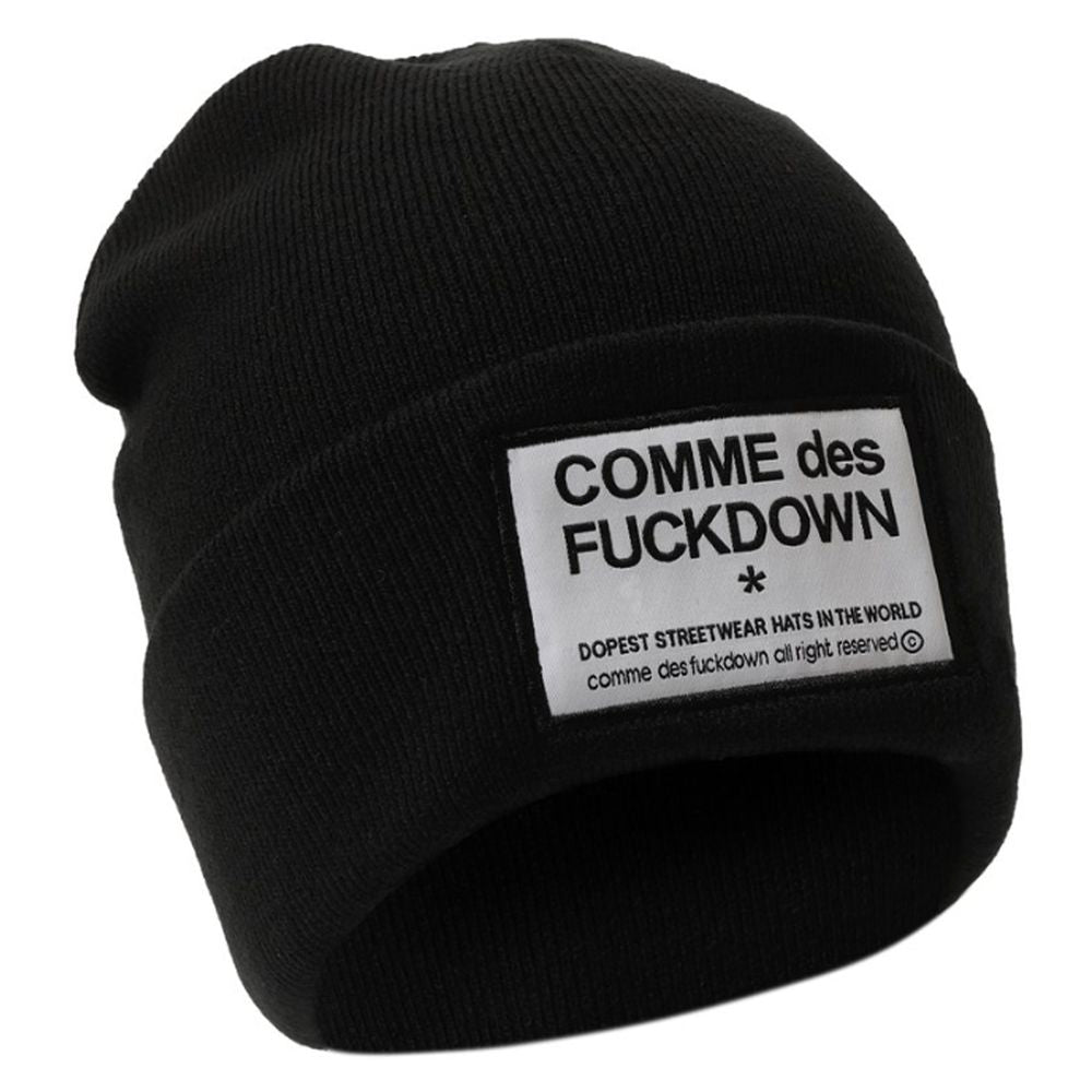 Comme Des Fuckdown Black Acrylic Cap for Distinctive Style