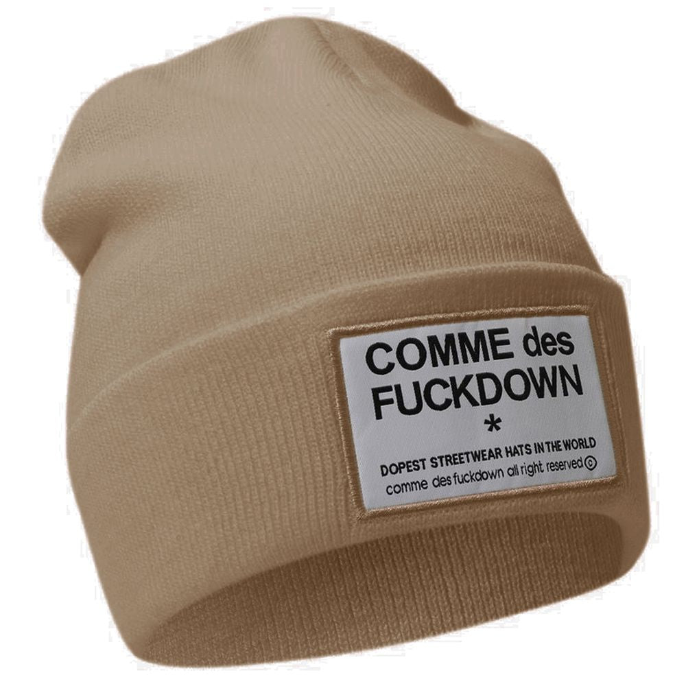Comme Des Fuckdown Brown Acrylic Cap for Urban Elegance