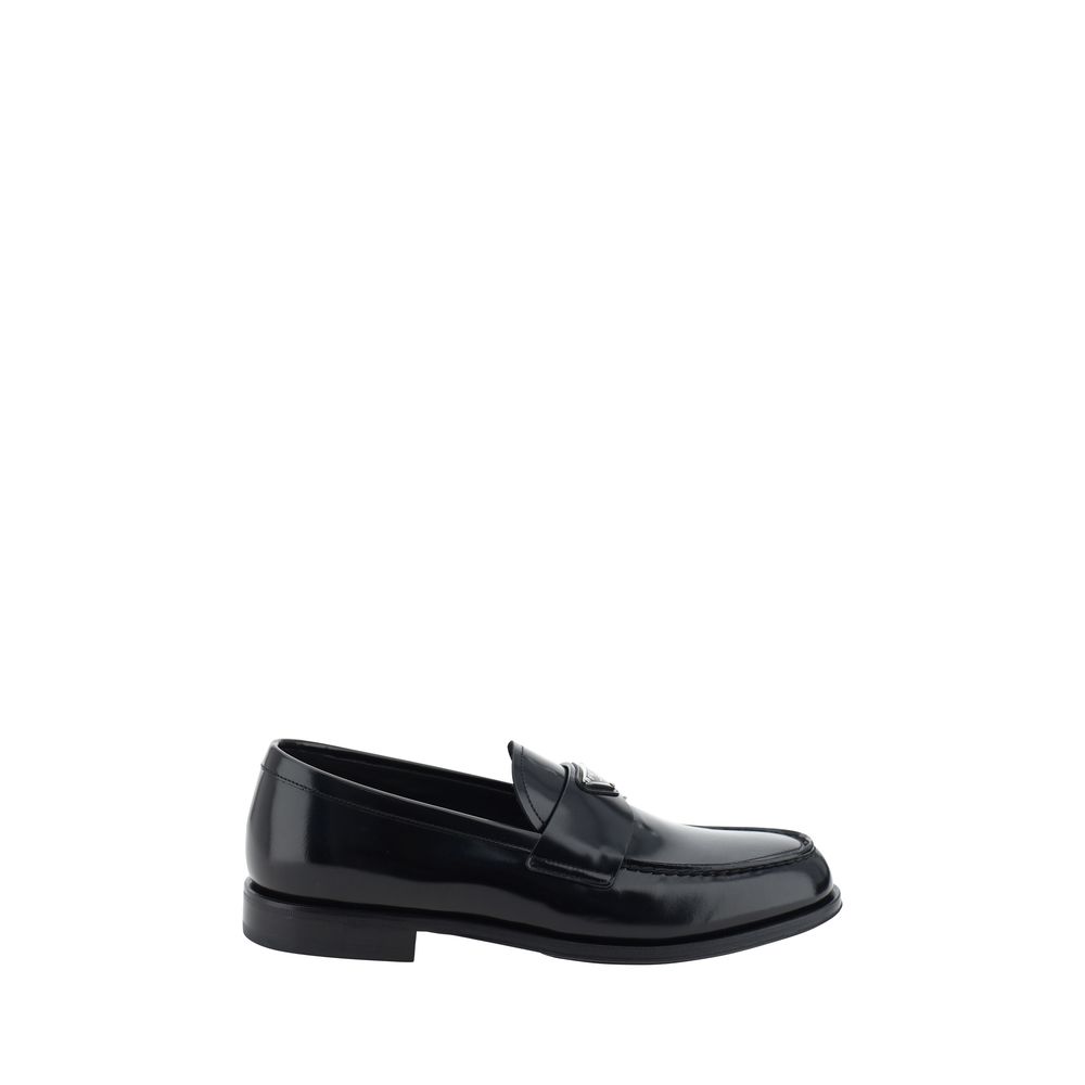 Prada Black Calfskin Loafers: Timeless Elegance Meets Modern Sophistication