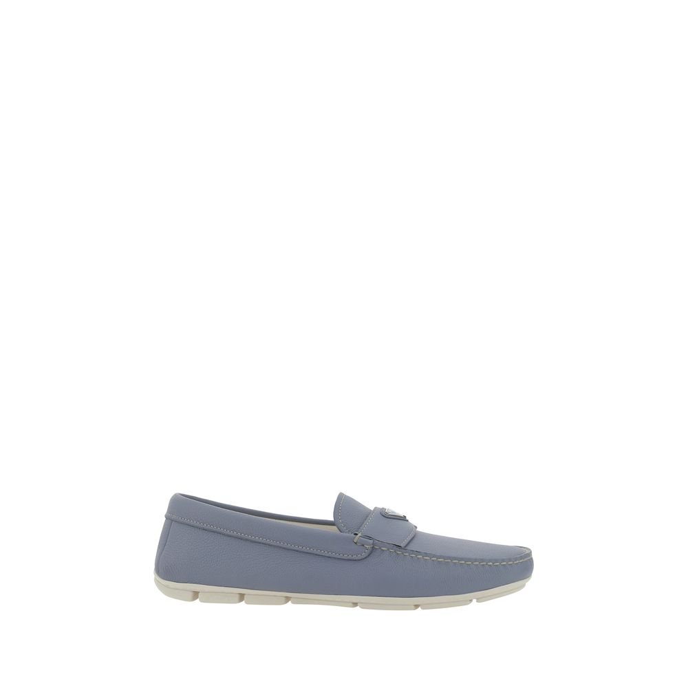 Prada Black Calfskin Drive Loafers: Timeless Luxury Footwear Redefined