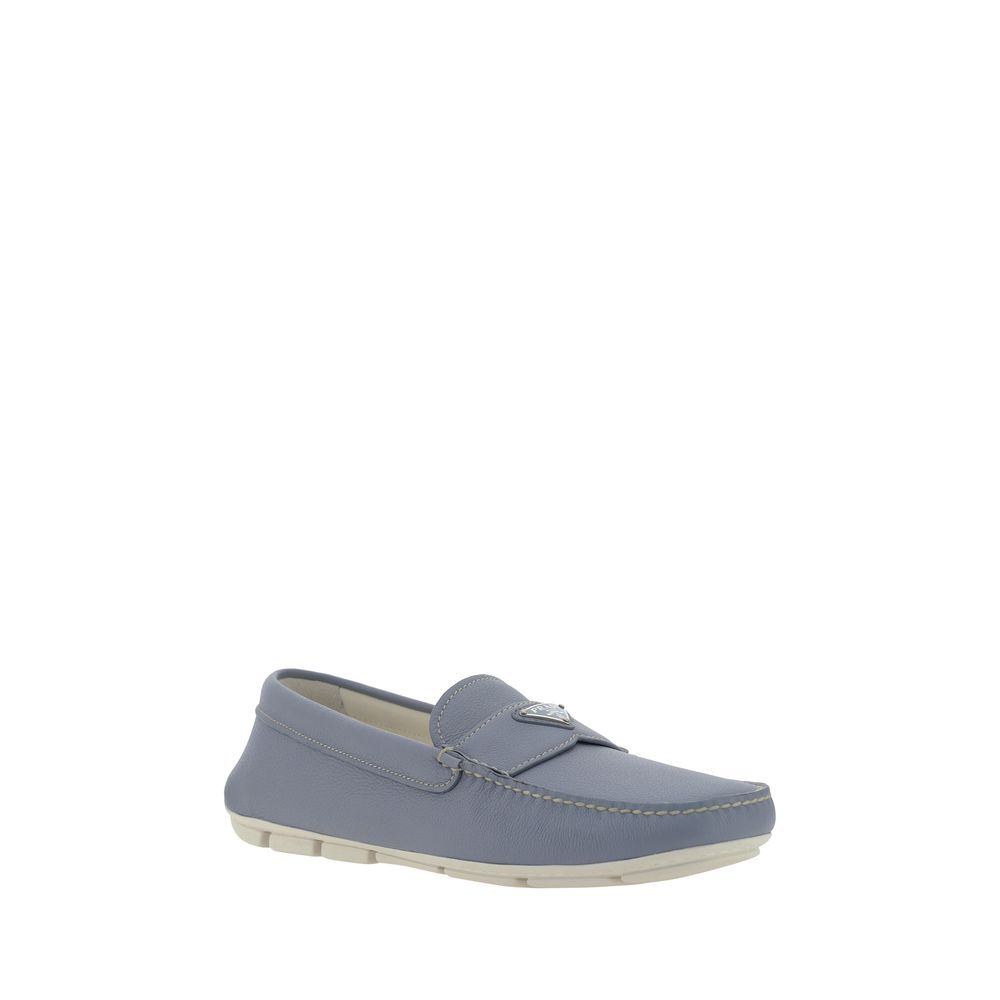 Prada Black Calfskin Drive Loafers: Timeless Luxury Footwear Redefined