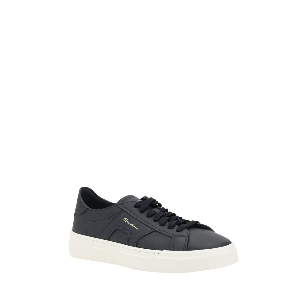 Santoni White Leather Sneakers: Unmatched Elegance in Footwear
