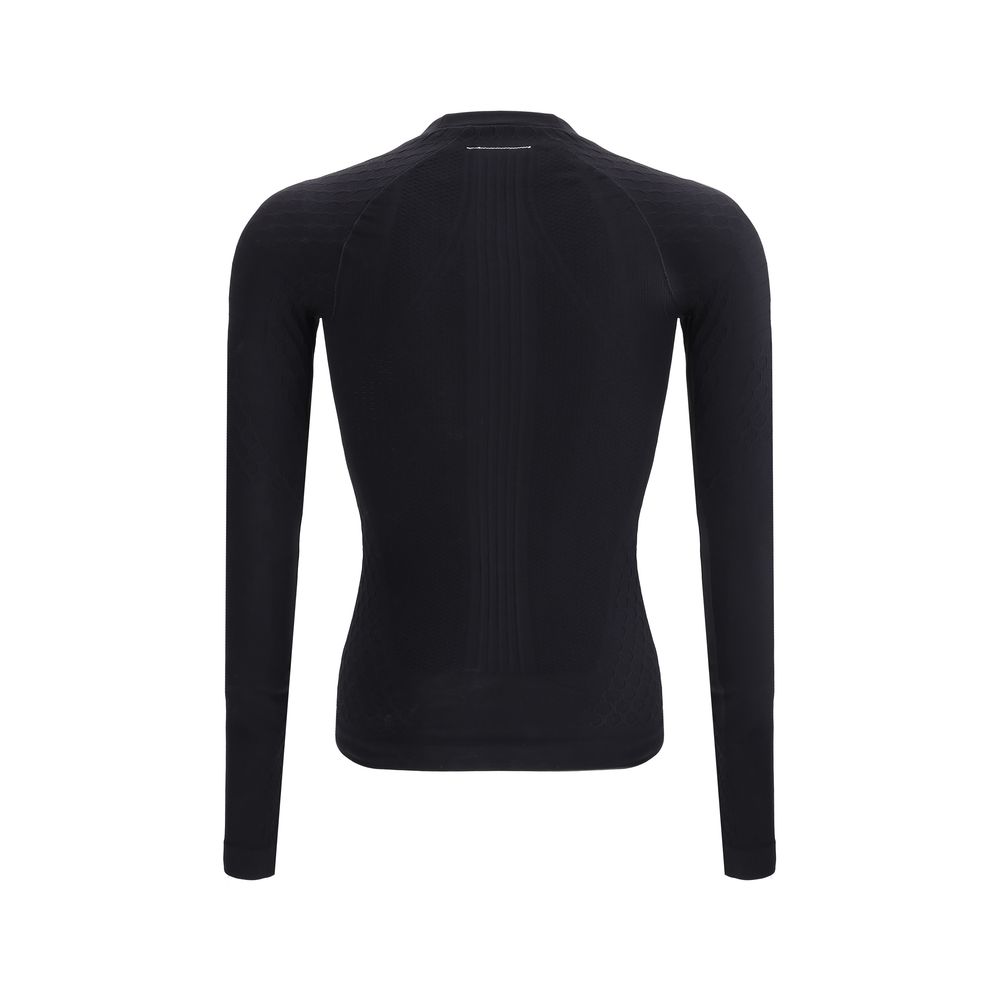 MM6 x Salomon Black Premium Fabric Long Sleeve Jersey