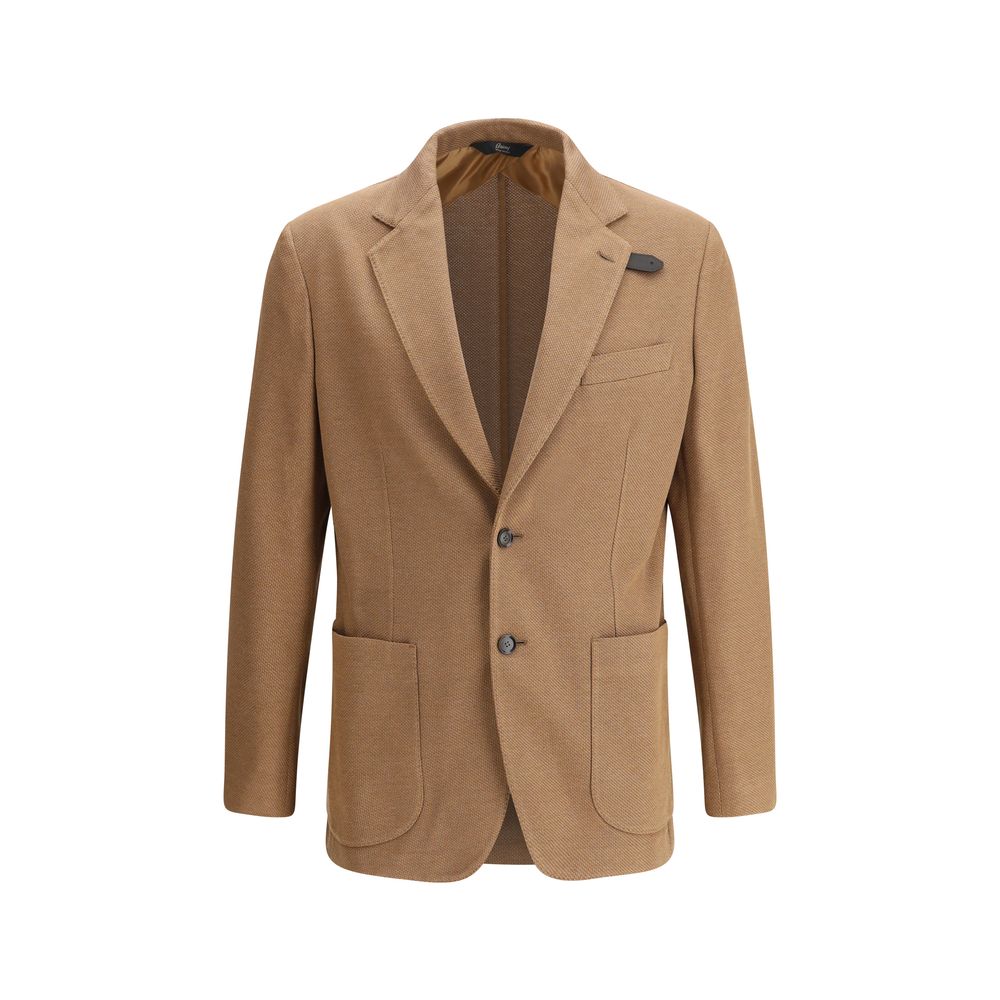 Brioni Navy Jersey Blazer in Luxurious Soft Fabric