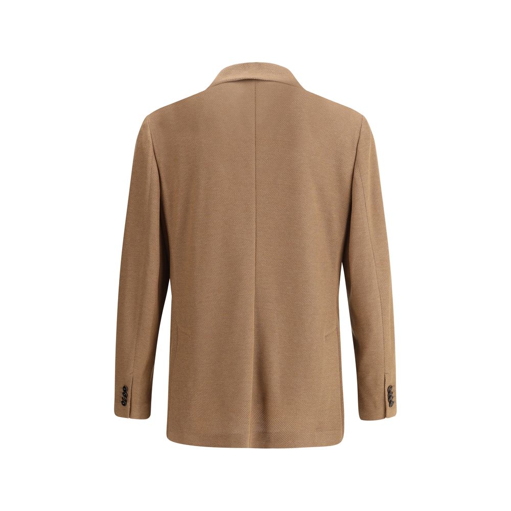 Brioni Navy Jersey Blazer in Luxurious Soft Fabric