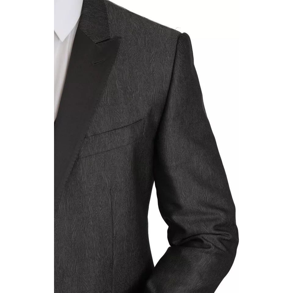 Dolce & Gabbana Gray Wool Blazer MARTINI 2 Piece Elegance
