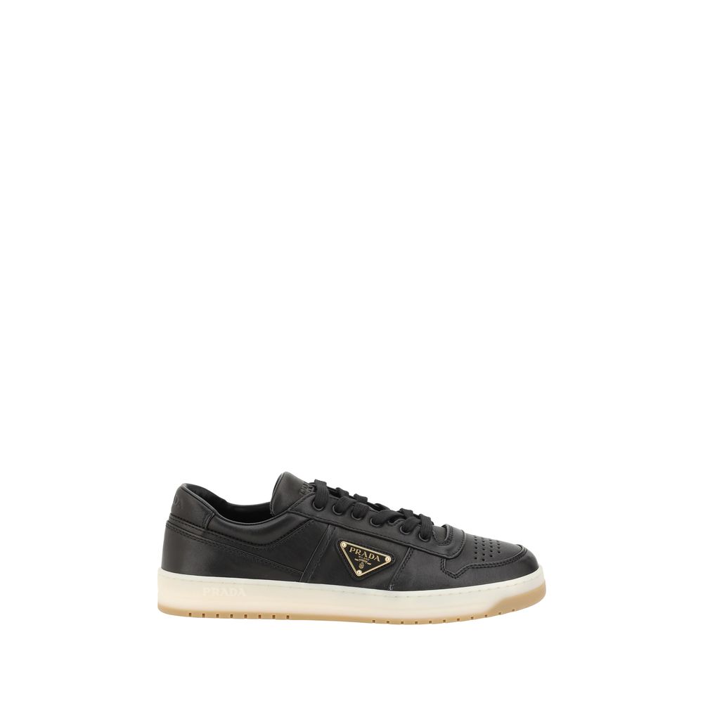 Prada White Leather Sneakers for Elevated Everyday Style