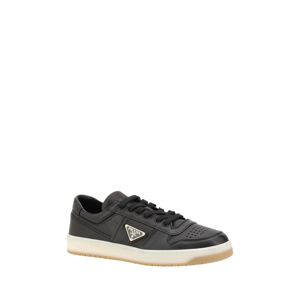 Prada White Leather Sneakers for Elevated Everyday Style