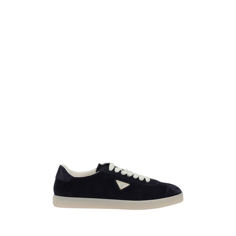 Prada Grey Suede Sneakers for Elevated Everyday Luxury