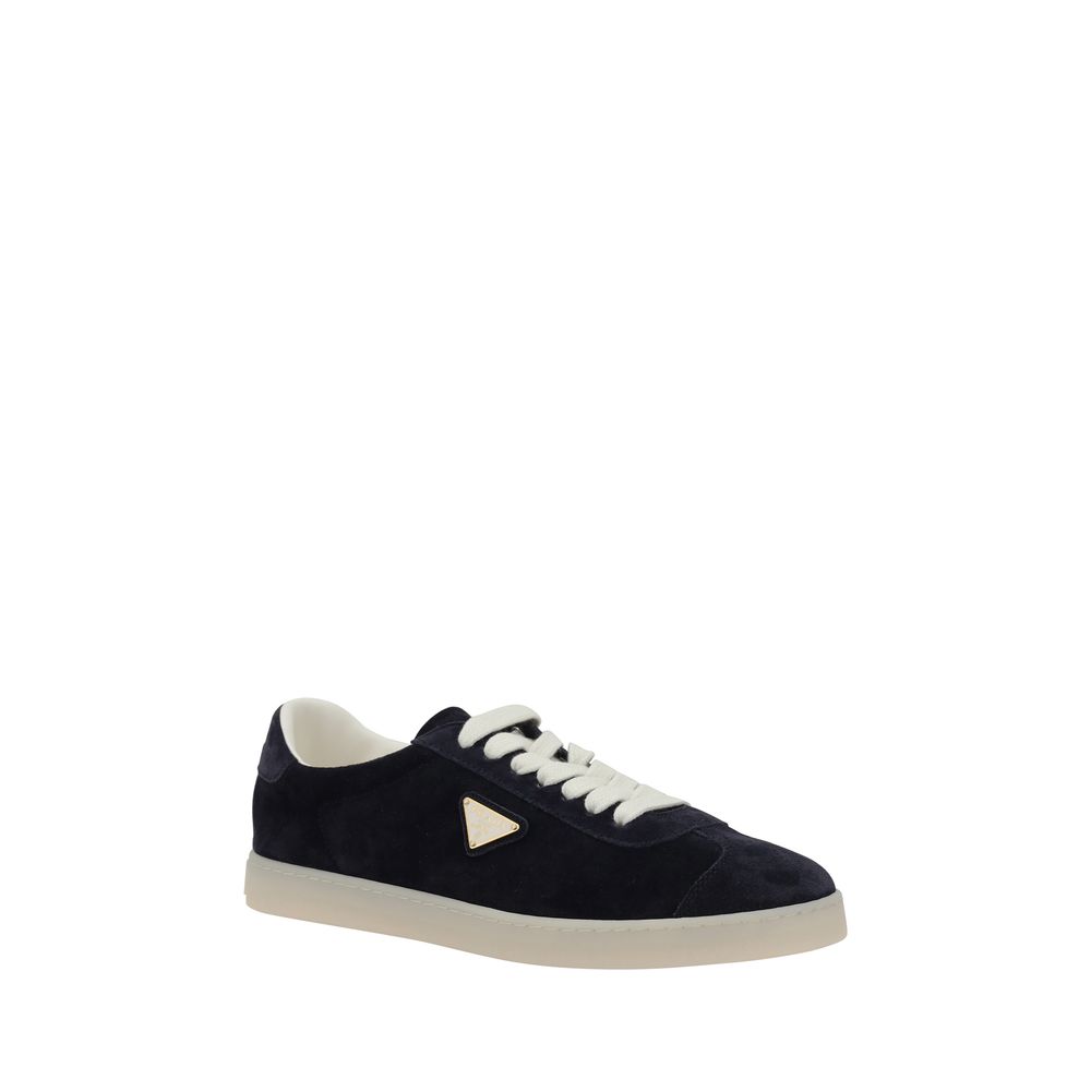 Prada Grey Suede Sneakers for Elevated Everyday Luxury