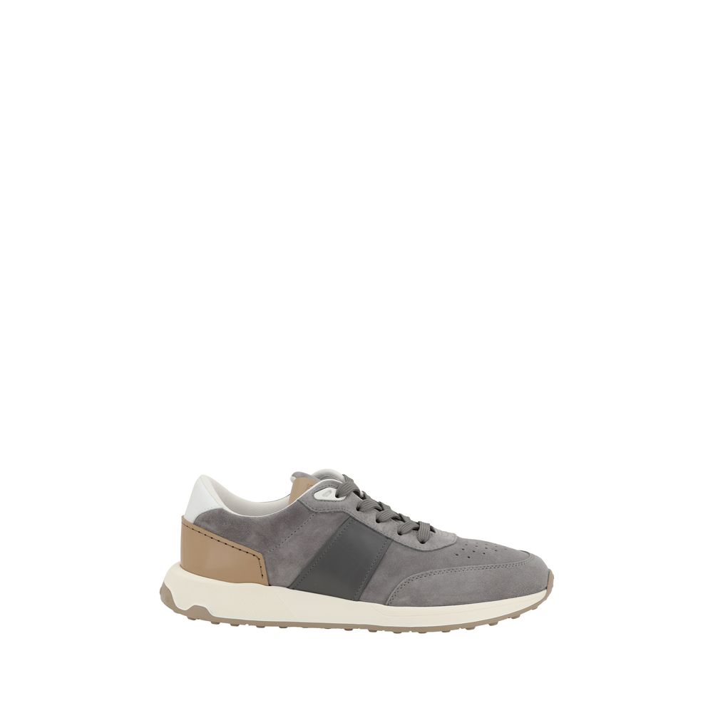 Tod's Grey Suede Sneakers - Exquisite Suede Luxury Footwear Collection
