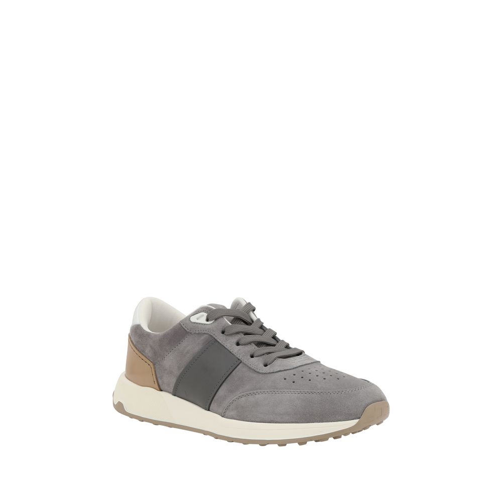 Tod's Grey Suede Sneakers - Exquisite Suede Luxury Footwear Collection