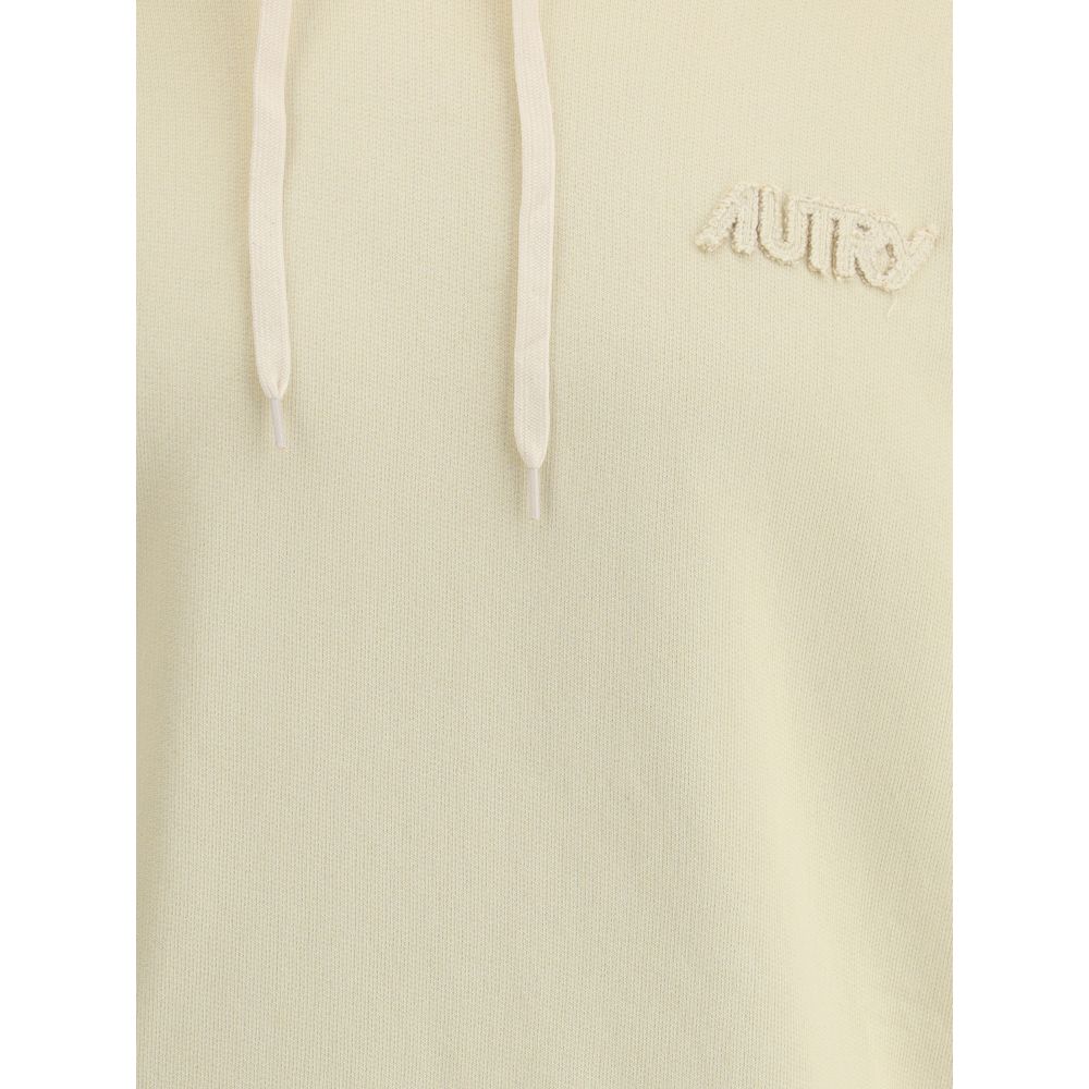 Autry Grey Premium Cotton Logoed Hoodie