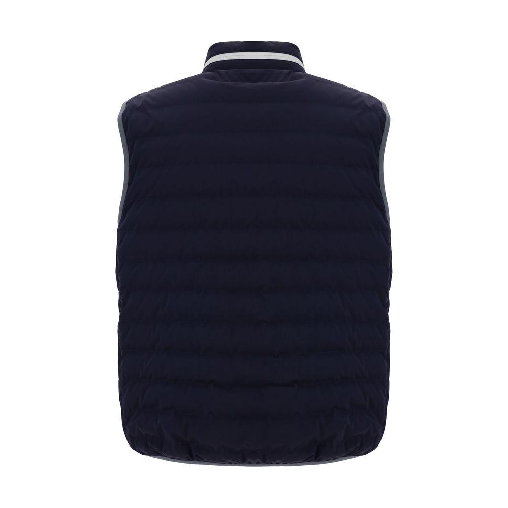 Brunello Cucinelli Navy Down Vest for Effortless Sophistication